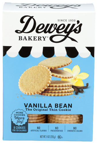 Deweys 
Cookie Vanilla Bean, 9 OZ.