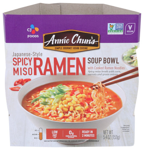 Annie Chuns 
Soup Bwl Spicy Miso Ramen, 5.4 OZ.