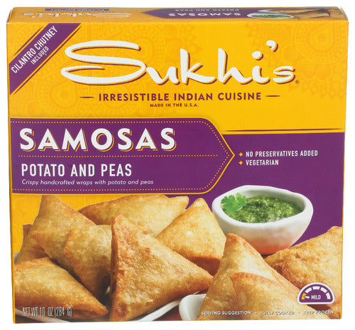 SUKHIS ENTREE SAMOSAS - 10 OZ