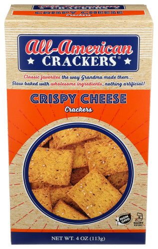 All American 
Cracker Cheese Crispy, 4 OZ