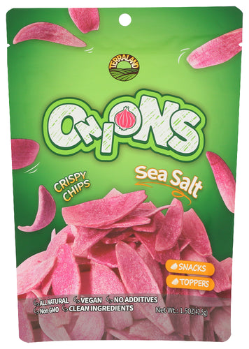 TERRALAND CHIPS ONION SEA SALT - 1.5 OZ