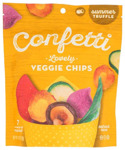 Confetti
Chips Veg Summer Truffle, 2.46 OZ.