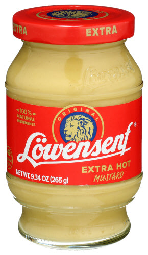 LOWENSENF MUSTARD GERMAN EXTRA HOT - 9.3 OZ