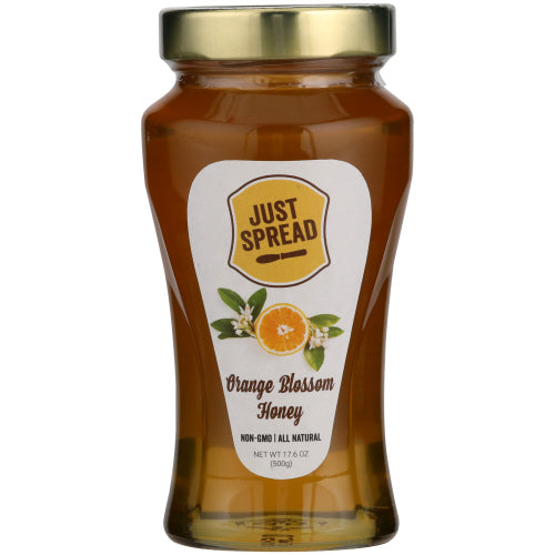 JUST SPREAD HONEY ORANGE BLOSSOM - 17.6 OZ