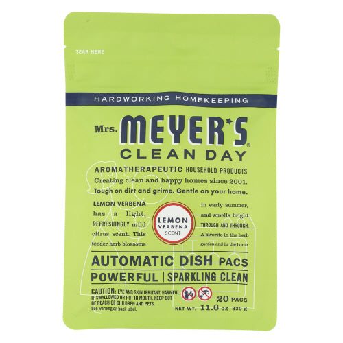 MRS MEYERS CLEAN DAY AUTO DISH PCKT LMN VERBEN - 12.7 OZ