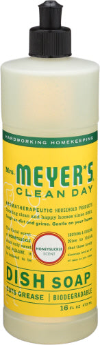 MRS MEYERS CLEAN DAY SOAP DISH LIQ HONEYSUCKLE - 16 OZ