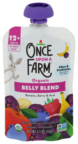 Once Upon A Farm Blend Belly Banana Berry, 3.2 OZ.