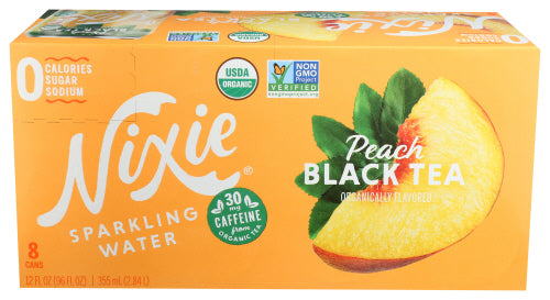 Nixie Water Sprk Peach Blk Tea, 96 FO.