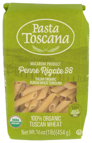 Pasta Toscana Pasta Penne Rigate Org, 1.001 LB.