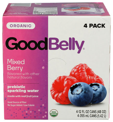 GOOD BELLY WATER PREB MIXD BRRY 4PK - 48 FO
