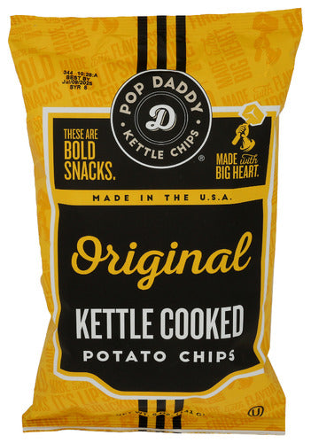 POP DADDY POPCORN & PRETZ CHIPS POTATO KETTLE - 5 OZ