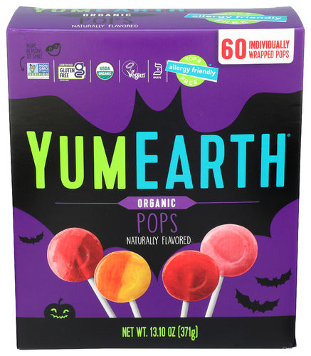 YUMEARTH LOLLI POP FRUIT HALLOWEN - 13.1 OZ