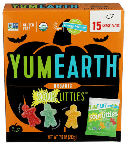YUMEARTH CANDY SOUR LITTLES HLWN - 7.5 OZ