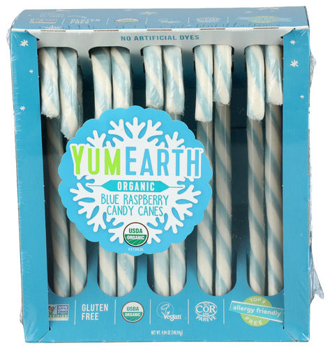 YUMEARTH CANDY CANES BLU RSP 10CT - 4.94 OZ