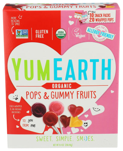 YUMEARTH CANDY VDAY ASSRTD BOX - 9.4 OZ