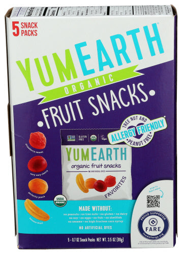 YUMEARTH FRUIT SNACK ORG - 3.5 OZ