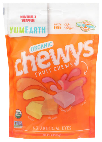 YUMEARTH CANDY CHEWYS ORGANIC - 5 OZ