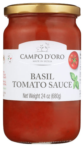 Campo Doro 
Sauce Tomato Basil, 24 OZ.