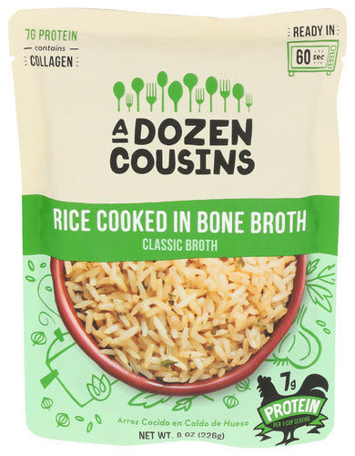 A Dozen Cousins 
Rice Classic Broth Rte, 8 OZ.