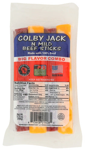 WISCONSIN CHEESE COMPANY STICK CLBY JCK MT CMB PK - 3.75 OZ