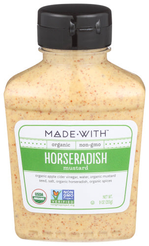 MADE WITH MUSTARD HORSERADISH ORG - 9 OZ