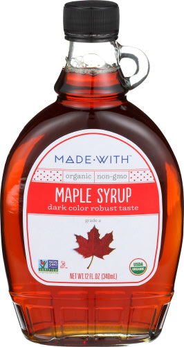 MADE WITH SYRUP MAPLE GRD A DARK OR - 12 FO