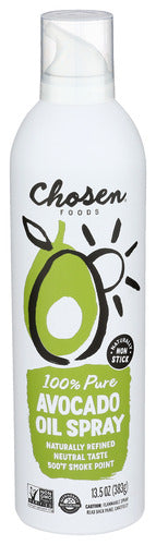 Chosen Foods
Spray Oil Avocado, 13.5 OZ.