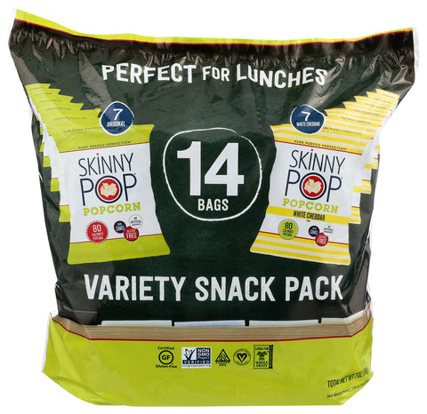 SKINNY POP POPCORN RTE 2 VRTY PCK - 14 CT