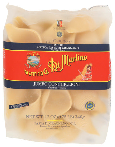 Di Martino
Pasta Conchiglioni Jumbo, 12 OZ.