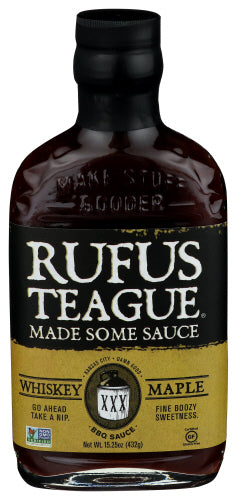 Rufus Teague Sauce Bbq Whiskey Maple, 15.25 OZ.