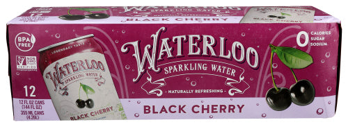 WATERLOO SPARKLING WATER WATER SPRK BLK CHRRY12PK - 144 FO