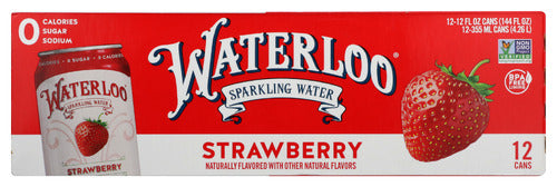 WATERLOO SPARKLING WATER WTR SPRKLG STRWBRY 12PK - 144 FO