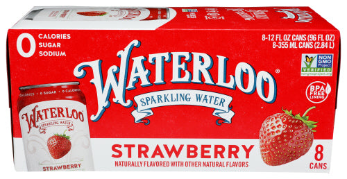 WATERLOO SPARKLING WATER WATER SPRKLNG STRWBRY 8PK - 96 FO