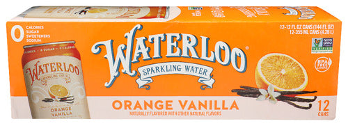 WATERLOO SPARKLING WATER WATER SPK ORAN VAN 12PK - 144 FO