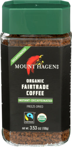 MOUNT HAGEN COFFEE INSTANT JAR DECAF - 3.53 OZ