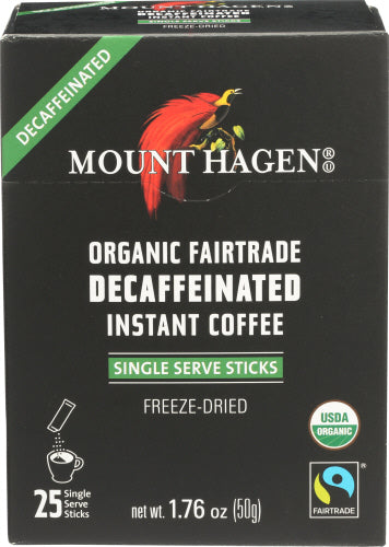 MOUNT HAGEN COFFEE INSTANT STCK DECAF - 1.76 OZ