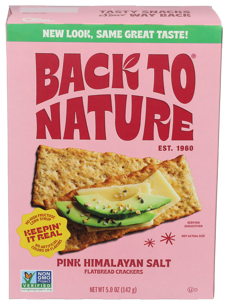Back To Nature 
Crackers Fb Pnk Him Slt, 5 OZ.