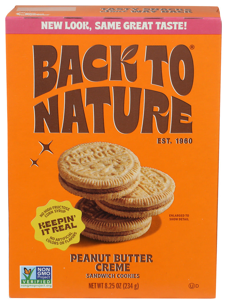 Back To Nature 
Cookies Sw Pnt Bttr Crm, 8.25 OZ.
