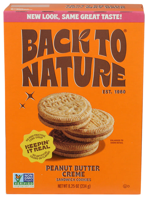 Back To Nature 
Cookies Sw Pnt Bttr Crm, 8.25 OZ.
