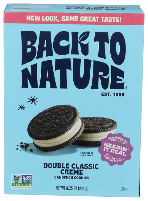 Back To Nature 
Cookies Sw Dbl Clssc Crm, 8.25 OZ.