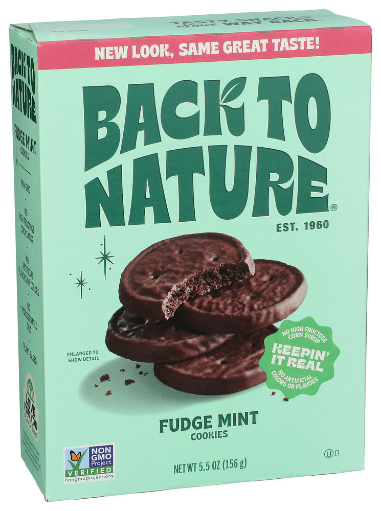 Back To Nature 
Cookies Fudge Mint, 5.5 OZ.
