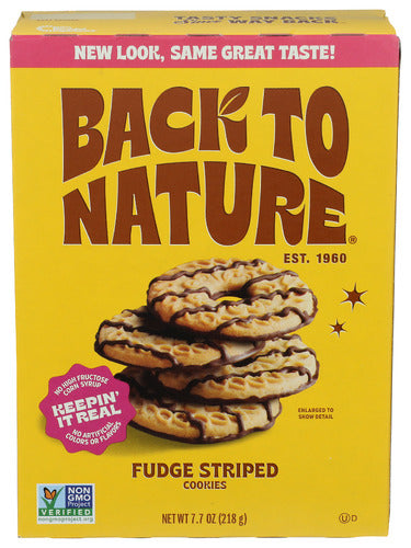 Back To Nature 
Cookies Fudge Striped, 7.7 OZ.