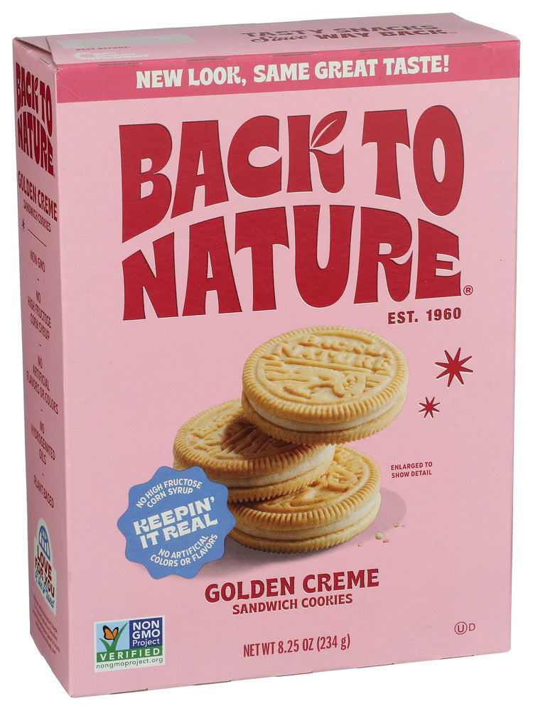 Back To Nature 
Cookies Sw Golden Creme, 8.25 OZ.