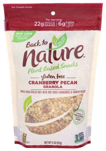 Back To Nature 
Granola Crnbry Pcn, 11 OZ.