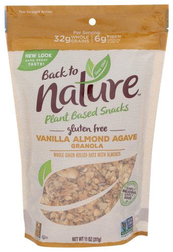 Back To Nature 
Granola Vnlla Almnd, 11 OZ.
