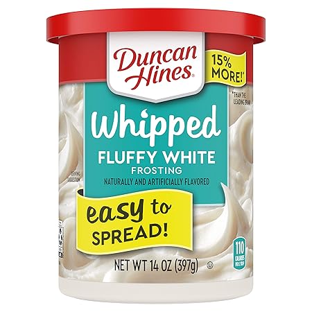 Duncan Hines Whipped White Frosting, 8-14 OZ Cans