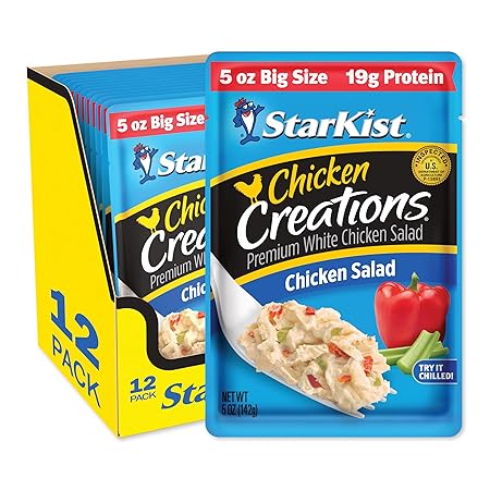 StarKist Chicken Creations Chicken Salad, 5 oz Pouch “Big Size” (Pack of 12)