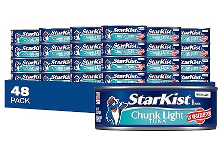 StarKist Chunk Light Tuna in Oil, 5 Oz, Pack of 48