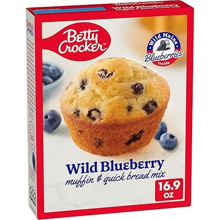 Betty Crocker Wild Blueberry Muffin and Quick Bread Mix, 16.9 oz.