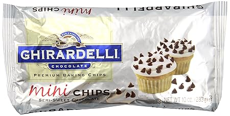 Ghirardelli Mini Semi-Sweet Chocolate Premium Baking Chips - 10 oz. (283g)‚Äã, 12 bags